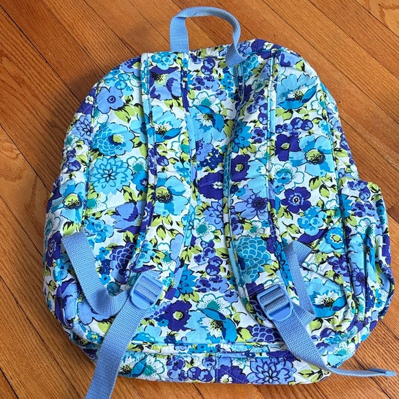 Vera Bradley Blue Floral Backpack - Picture 3 of 6